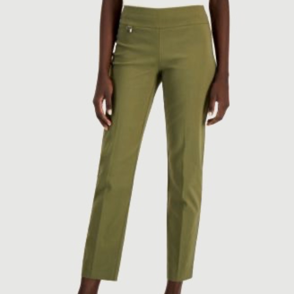 Women's Alfani Tummy-Control Pull-On Straight Leg Pants